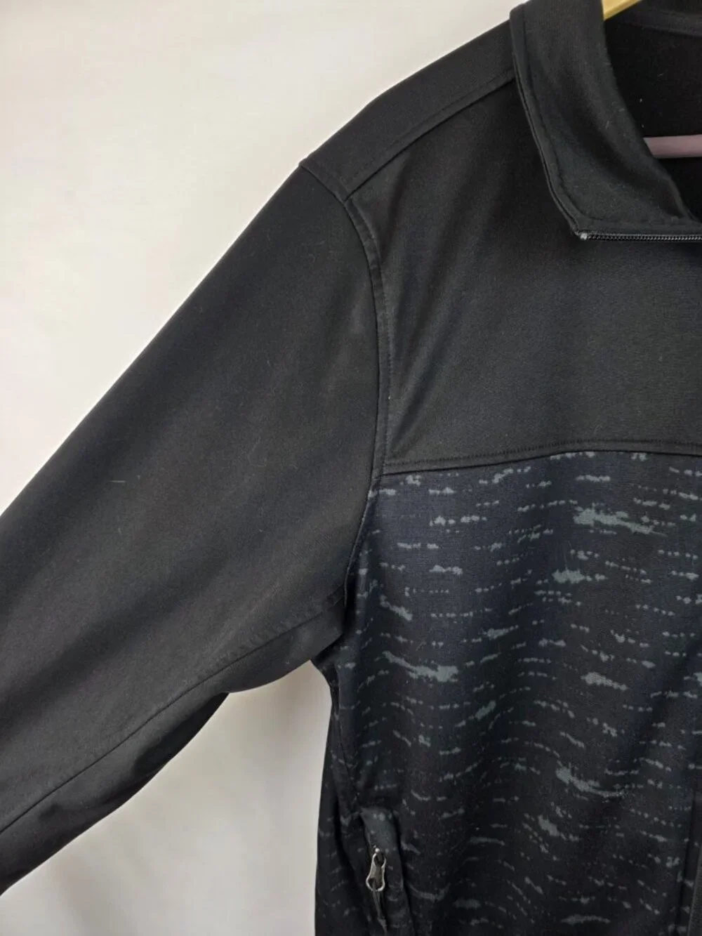 The North Face Mens Jacket Size Large Black Fleece Full Zip Jacket Long Sleeve